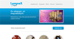 Desktop Screenshot of laminex.hu